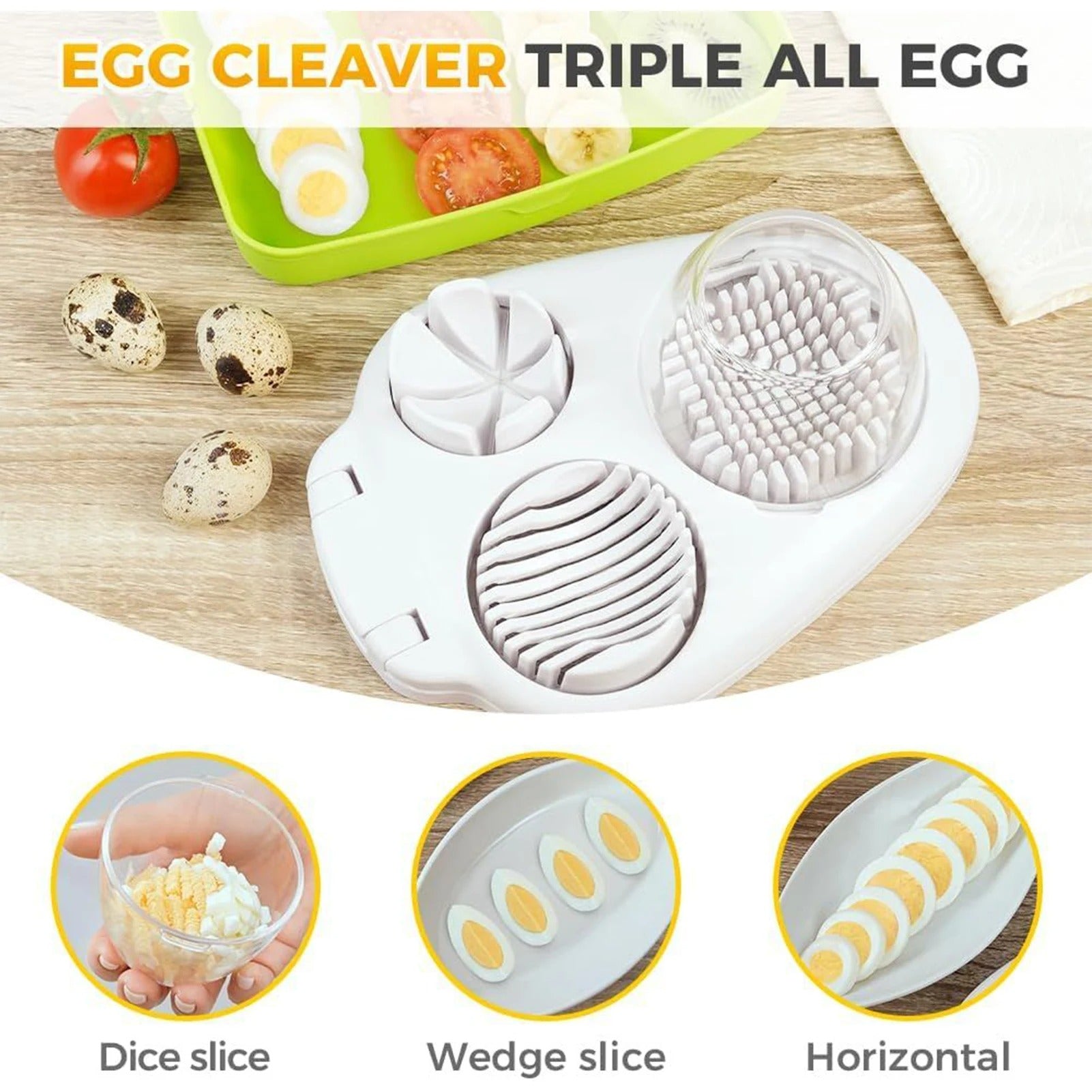Multifunctional 3-in-1 Egg Slicer 4