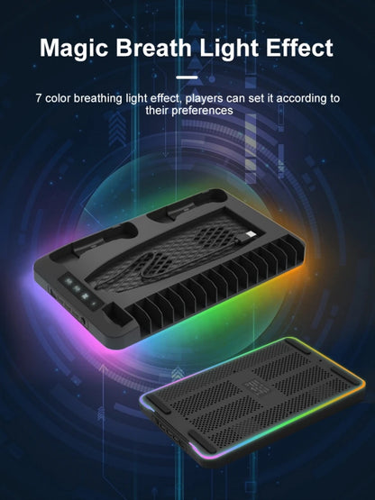 PS5 Slim Controller Charging Cooling Station 4