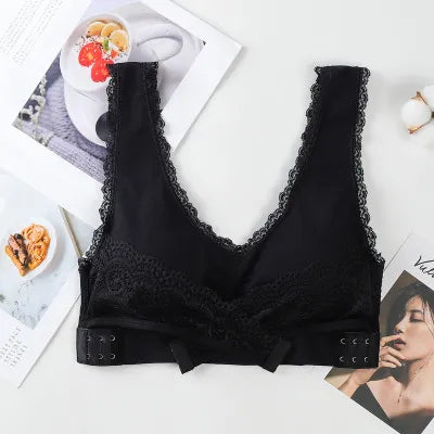 Comfy Corset Front Cross Side Buckle Lace Bras 4