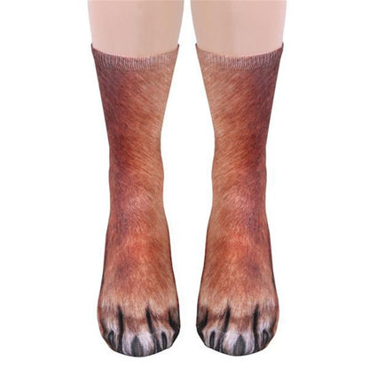 Animal paw crew socks 4