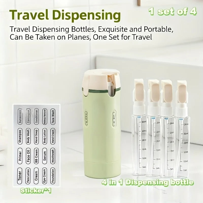 4-in-1 Travel Toiletry Dispenser Bottle 4