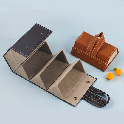 Leather Multiple Glasses Storage Case - 6 PAIRES 1