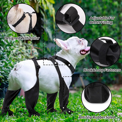 Waterproof Adjustable Suspended Dog Boots 4