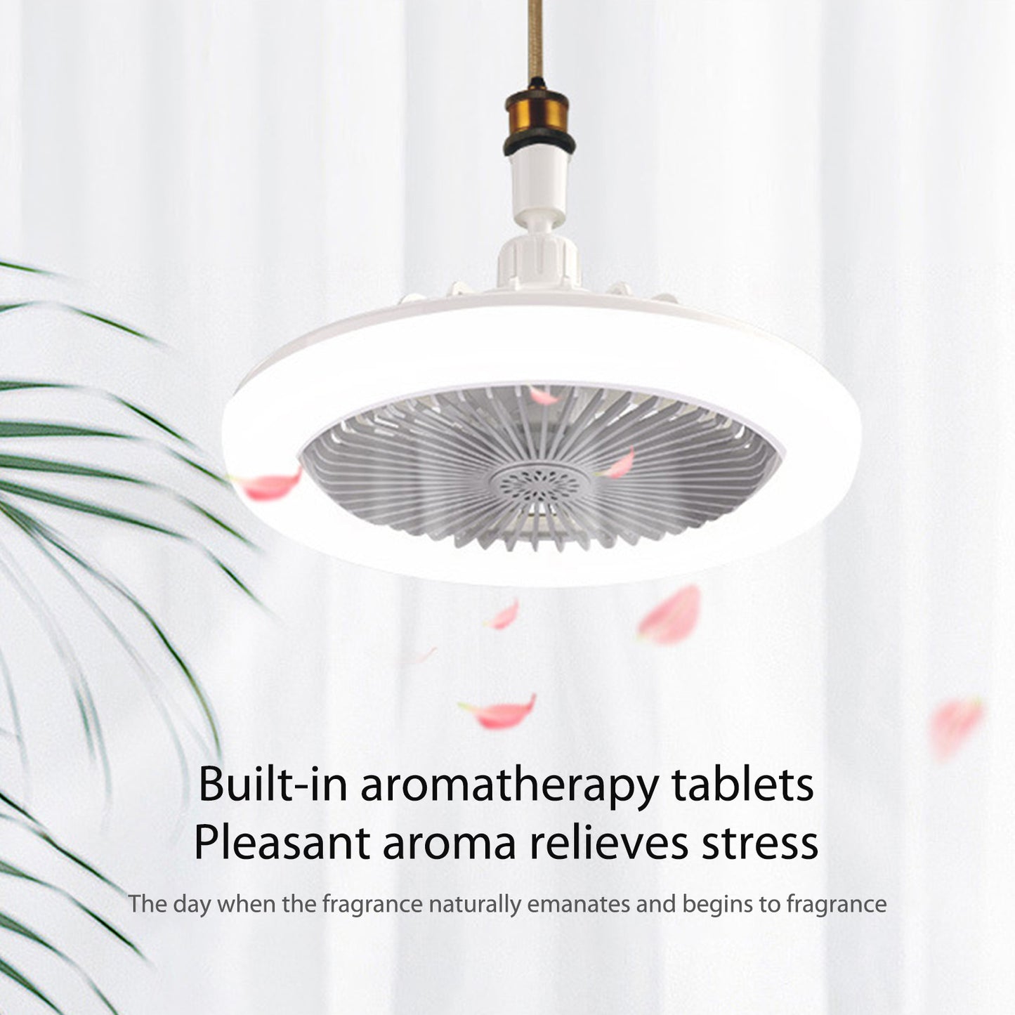 360 Rotating Smart Ceiling Fan MultiColor LED Light 4