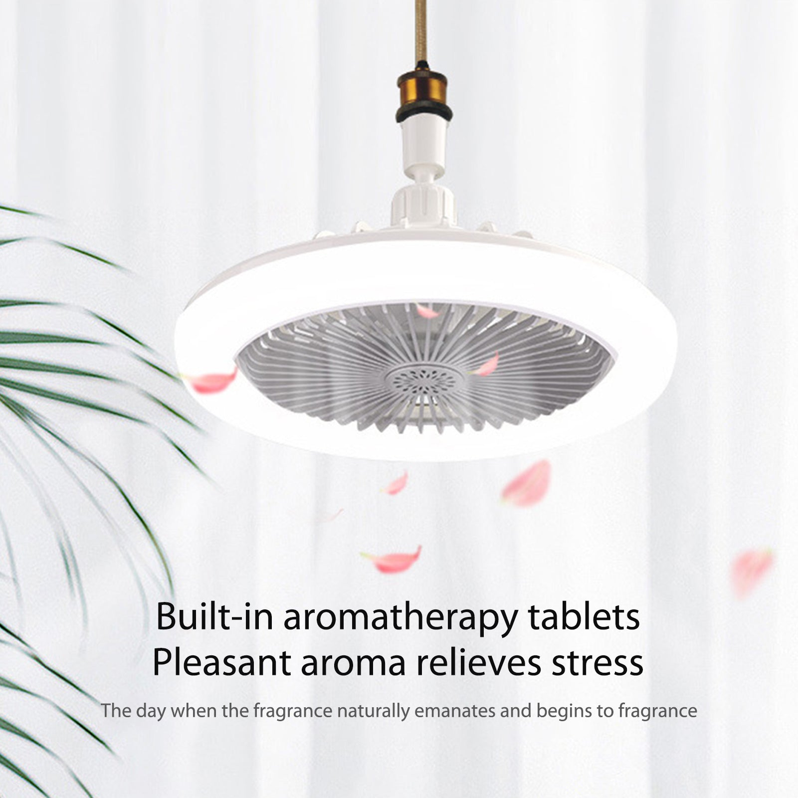 360 Rotating Smart Ceiling Fan MultiColor LED Light 4