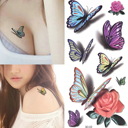 Waterproof Temporary 3D Tattoo Stickers 4