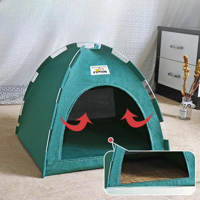 All-Season Indoor/Outdoor Cat Tent – Waterproof Pet House with Removable Cushion, Cozy Shelter for Cats & Small Dogs 4