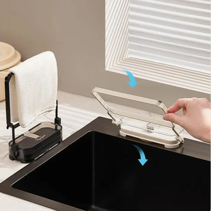 Hanging Mesh Foldable Sink Strainer Rack 4