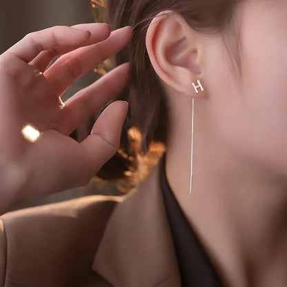 Shiny Alphabet Earrings (Pair) 4