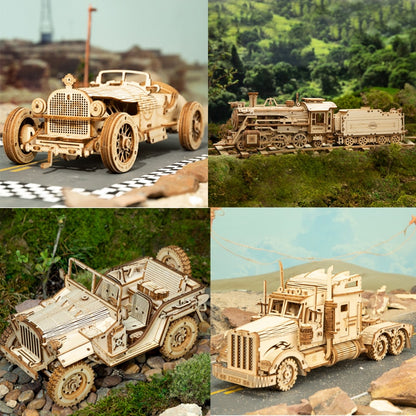 Super Wooden Mechanical Model Puzzle 4