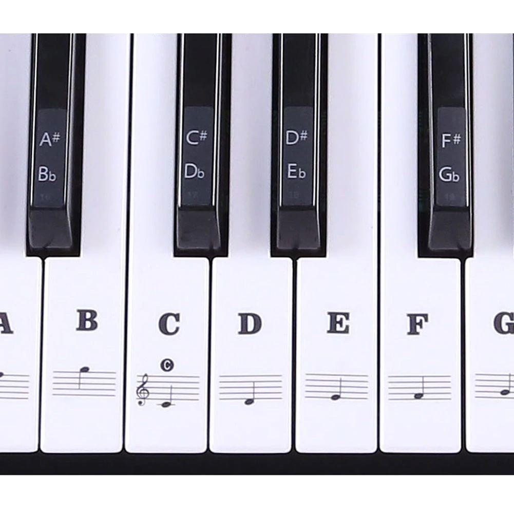 Removable Piano Key Stickers 4