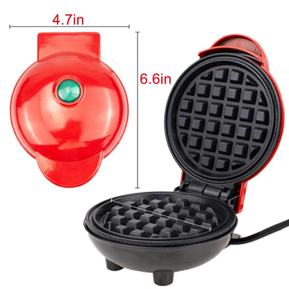 Round Non-Stick Electric Mini Waffle Maker Machine 4