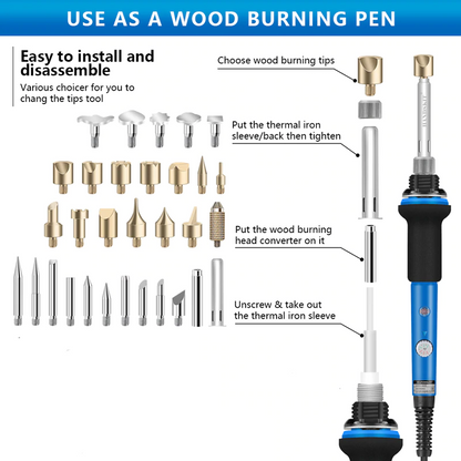Wood Burning Pyrography Set 4