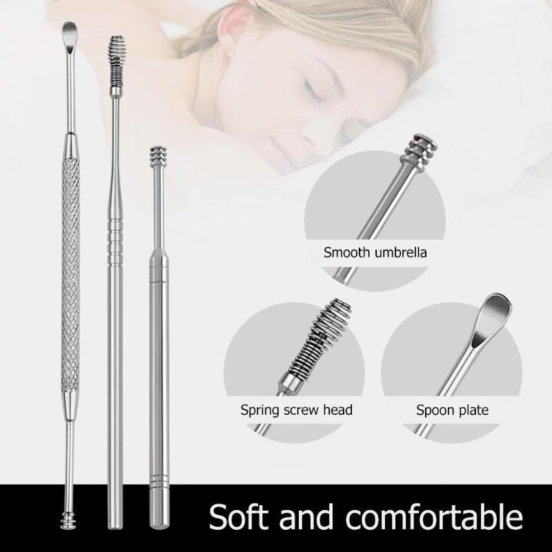 Innovative Spring Ear Wax Cleaner Tool Set 4