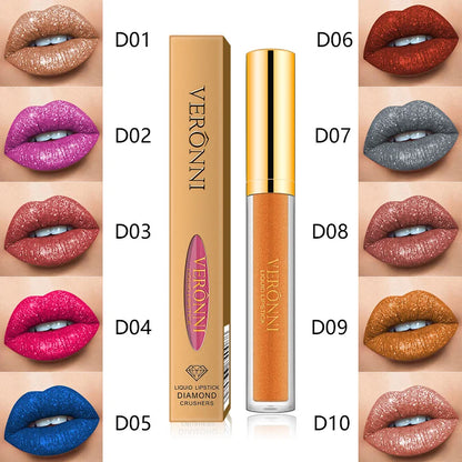 Metallic Liquid Diamond Glitter Lipstick 4