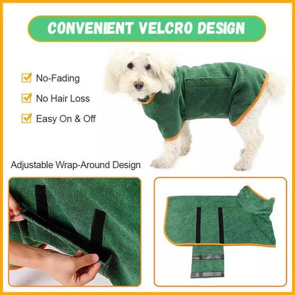 Super Absorbent Pet Bathrobe-M 4