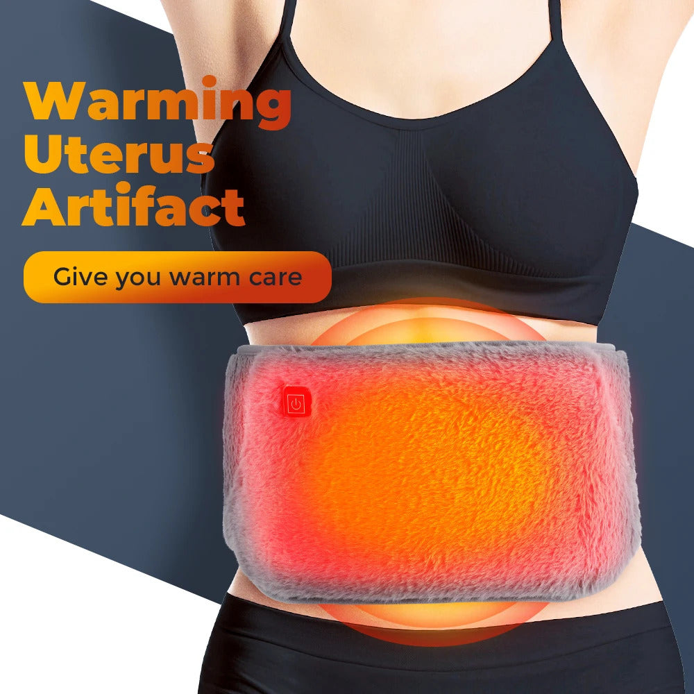 Electric Graphene Heating Belt – 3-Level Adjustable Warmth for Abdomen, Waist & Hands, USB Rechargeable 4