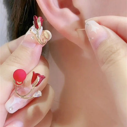 Tulip Flower Versatile Earrings 4