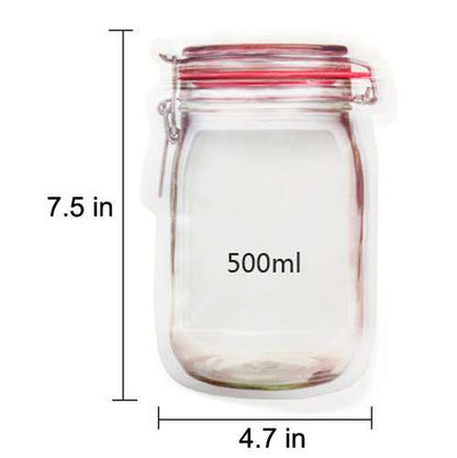 3pcs Mason Jar Zipper Bags 4
