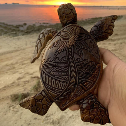 Hawaiian Turtle Woodcarving 4