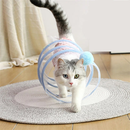 Self-play Cat Hunting Spiral Tunnel Toy 4