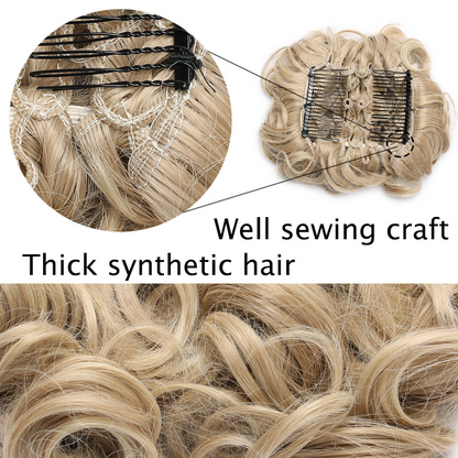 Curly Bun Comb Clip 4