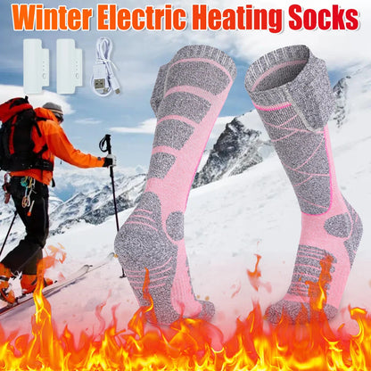 Electric Heated Winter Socks – 3-Level Adjustable Thermal Foot Warmers 4