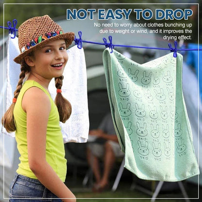 Portable Clothesline for Camping/Backyard/RV 4