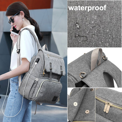 USB Charger Laptop Diaper Bag 4