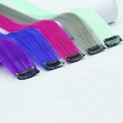 Colorful pieces of wigs 7Psc 4