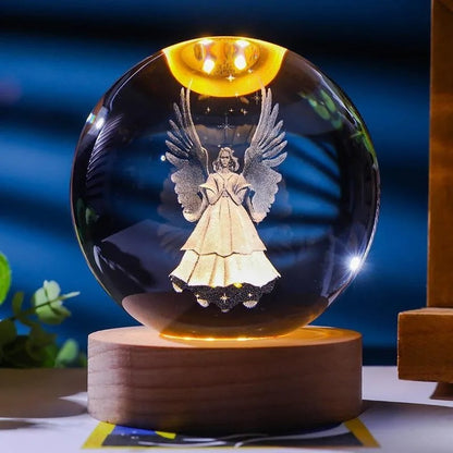 Crystal Ball Jesus Figurine 4