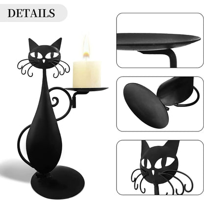 Black Cat Candle Holder 4