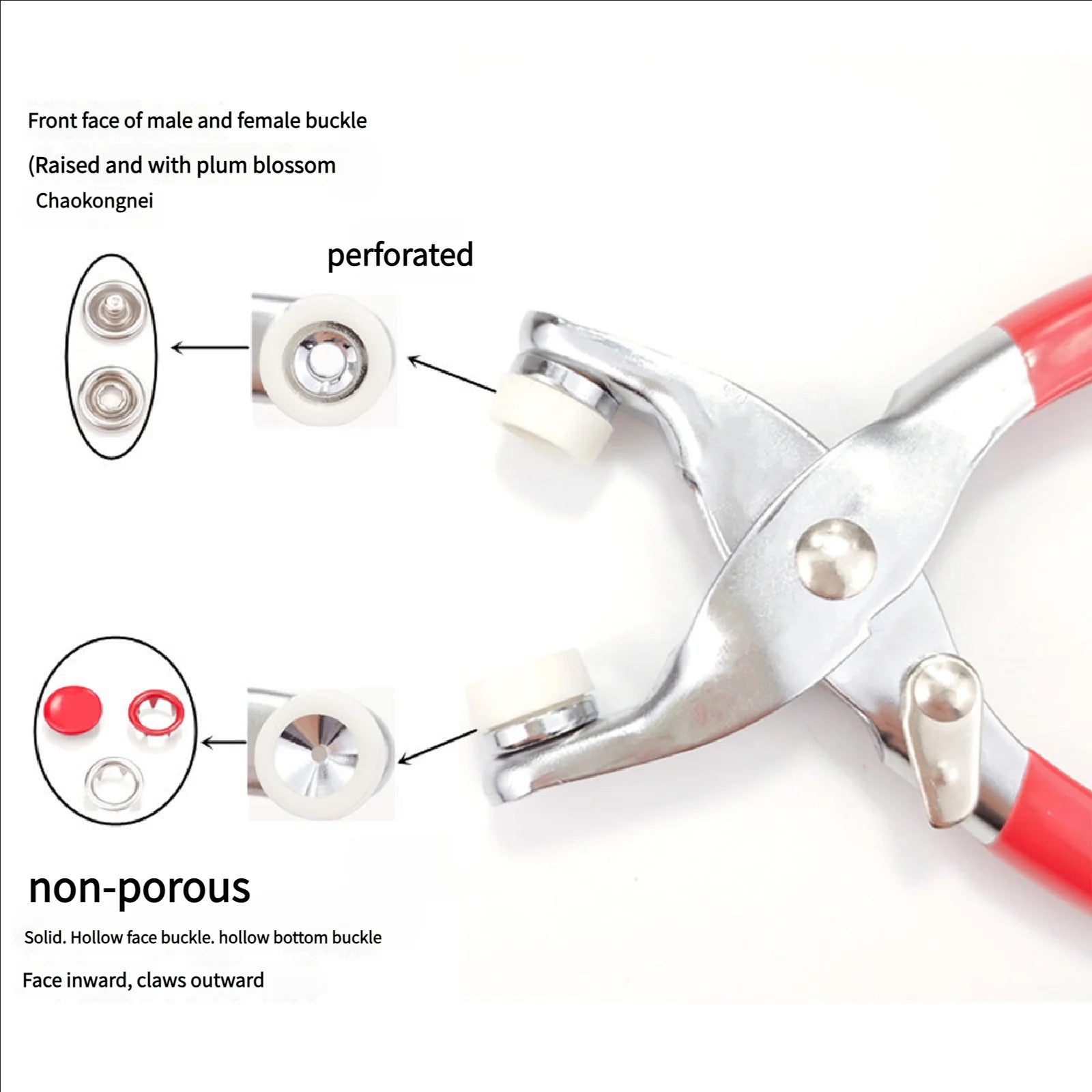 Snap Button Kit with Pliers – Complete Hand Press Set for Sewing, DIY Crafts, Clothes & Hats 4