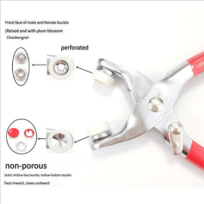 Snap Button Kit with Pliers – Complete Hand Press Set for Sewing, DIY Crafts, Clothes & Hats 4