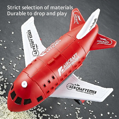 Transformable Airplane Transport Playset for Kids 4