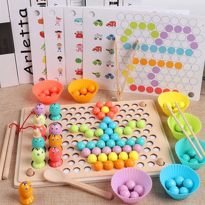 Wooden Go Games Set Dots Shuttle Beads Board Games 4
