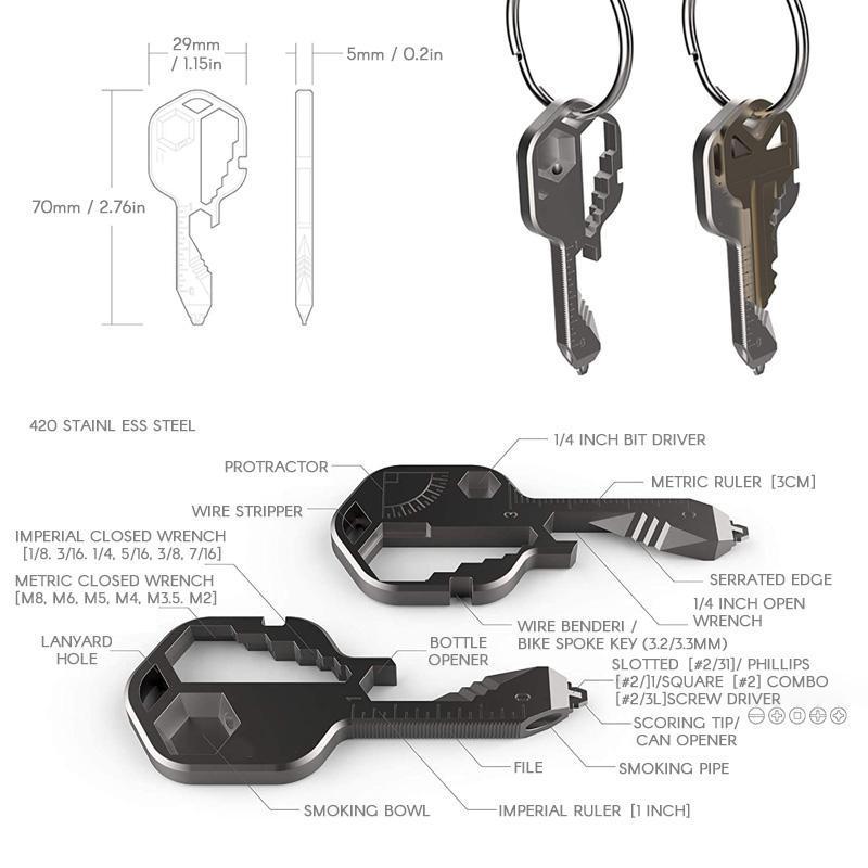 24 in 1 Key shaped pocket tool 4