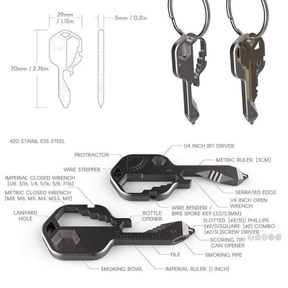 24 in 1 Key shaped pocket tool 4