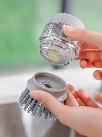 Multifunctional Pressing Cleaning Brush 4