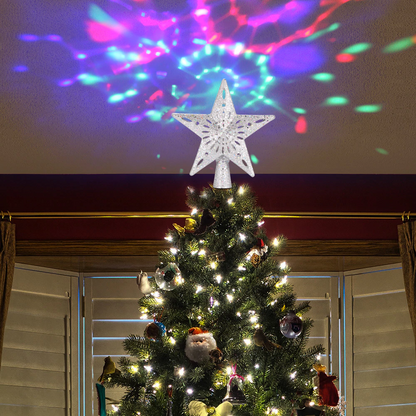 Projection Star Christmas Tree Topper 4
