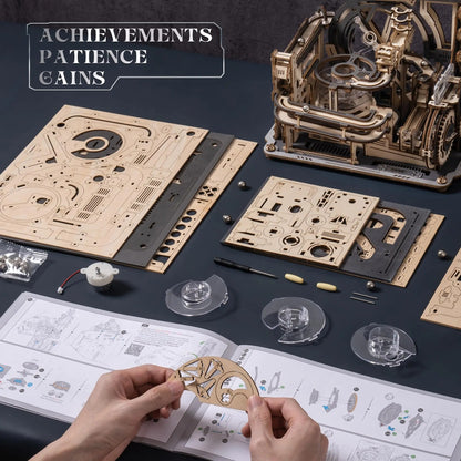 Marble Spaceport Marble Run 3D Wooden Puzzle 4