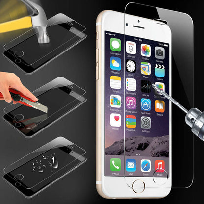 TEMPERED GLASS FOR IPHONE 4/4s 5/5s/5c/SE 6/6S 6/6SPLUS 7/7PLUS 8/8PLUS/iPhone X 4