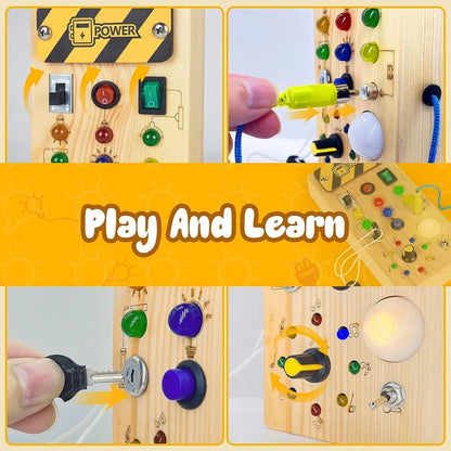 Montessori Wooden Switch Board 4