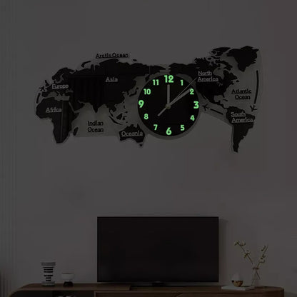 ART MAP MINIMALIST WALL CLOCK 4