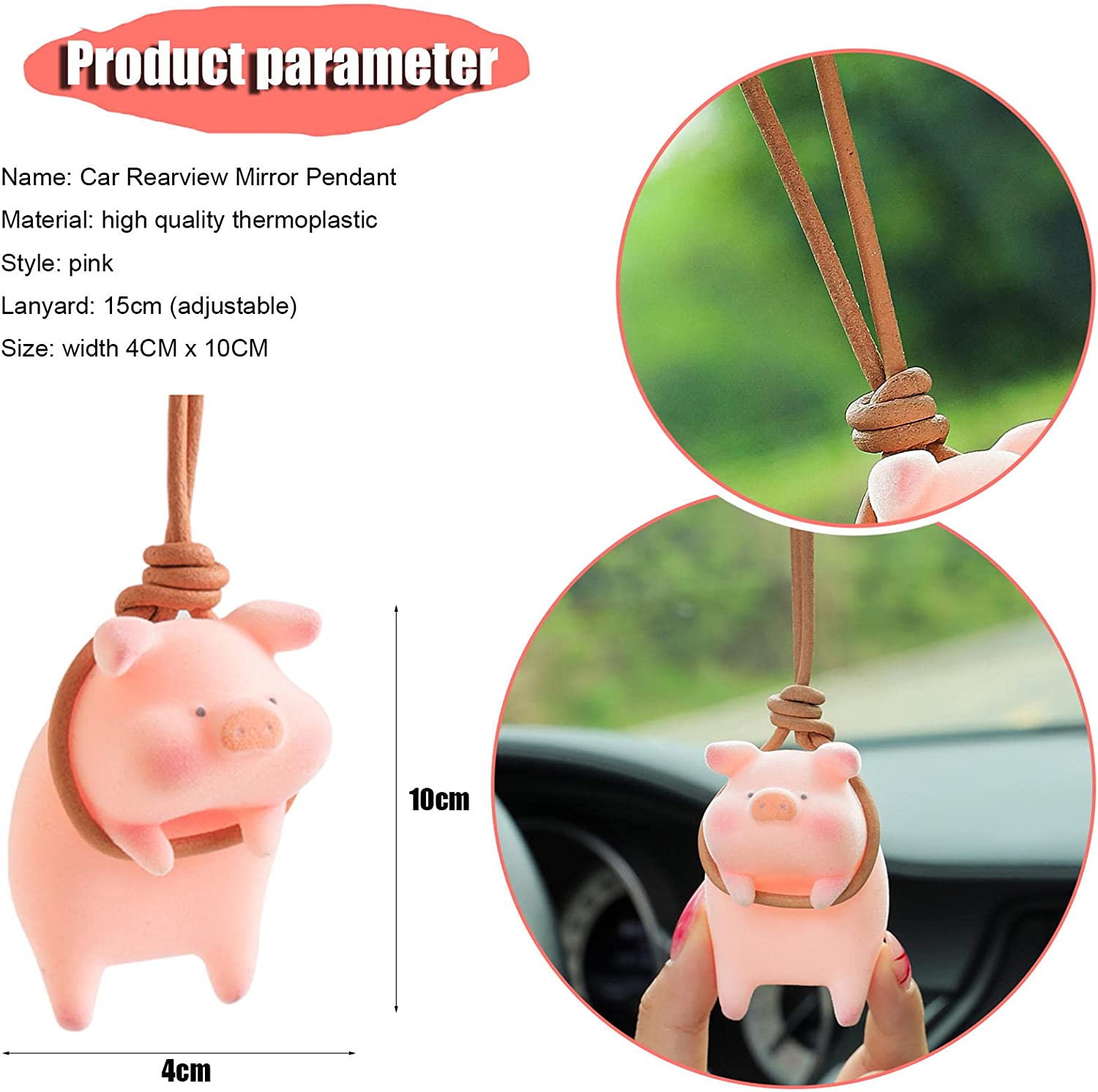 Lucky Piglet Car Pendant 4