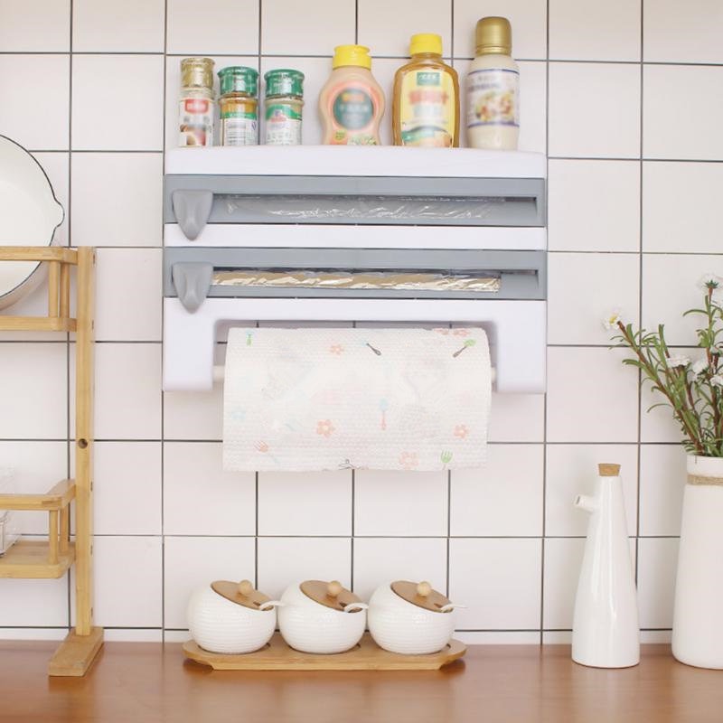 4in1 Kitchen Roll, Film and Paper Holders 4