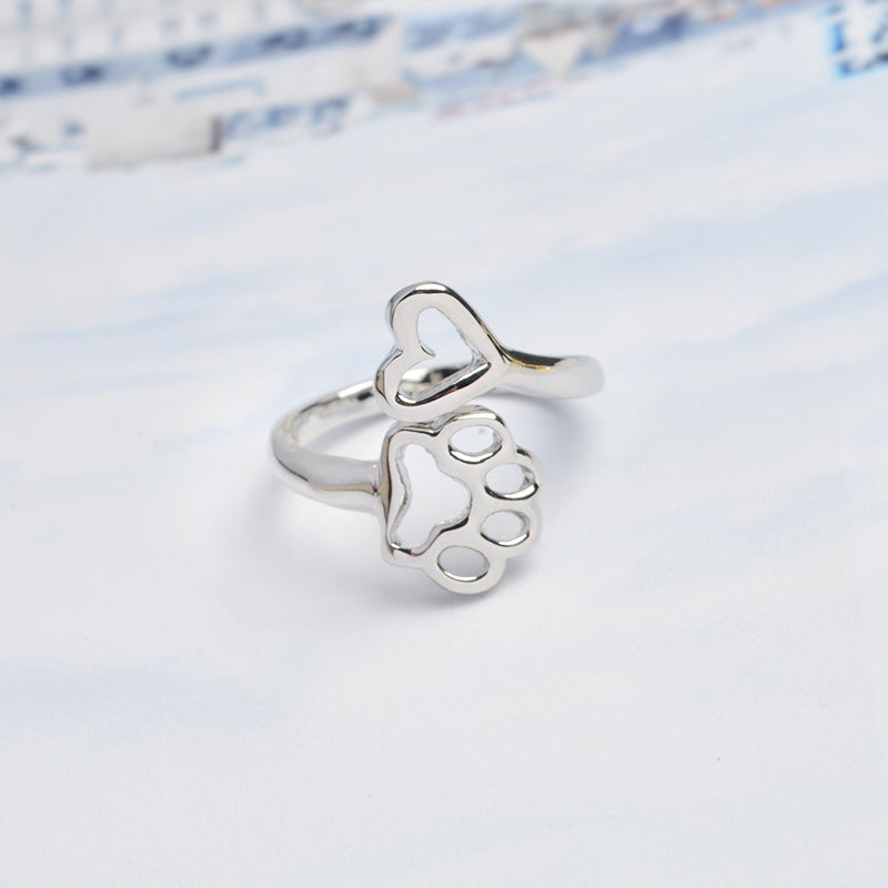 Paw & Heart Ring 4