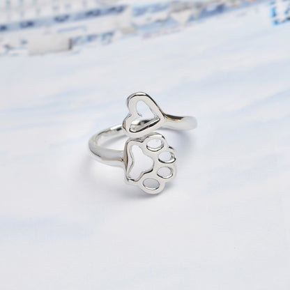 Paw & Heart Ring 4