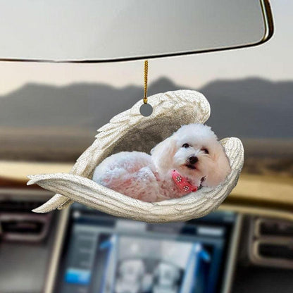 Dog Sleeping Angel Keychain 4