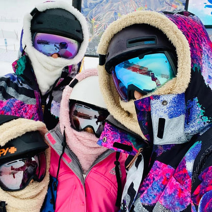 Winter Outdoor Sherp Hooded Sports Windproof Mask 4